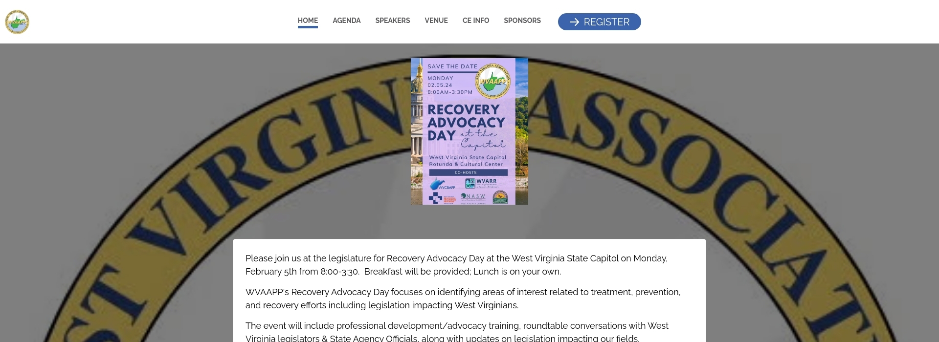 2024 Recovery Advocacy in Action Day at the Legislature