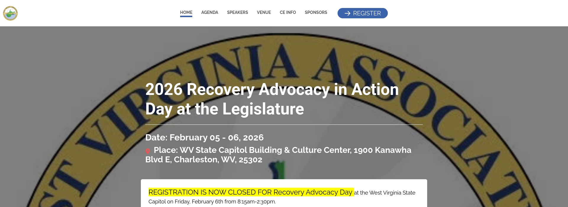 2026 Recovery Advocacy in Action Day at the Legislature